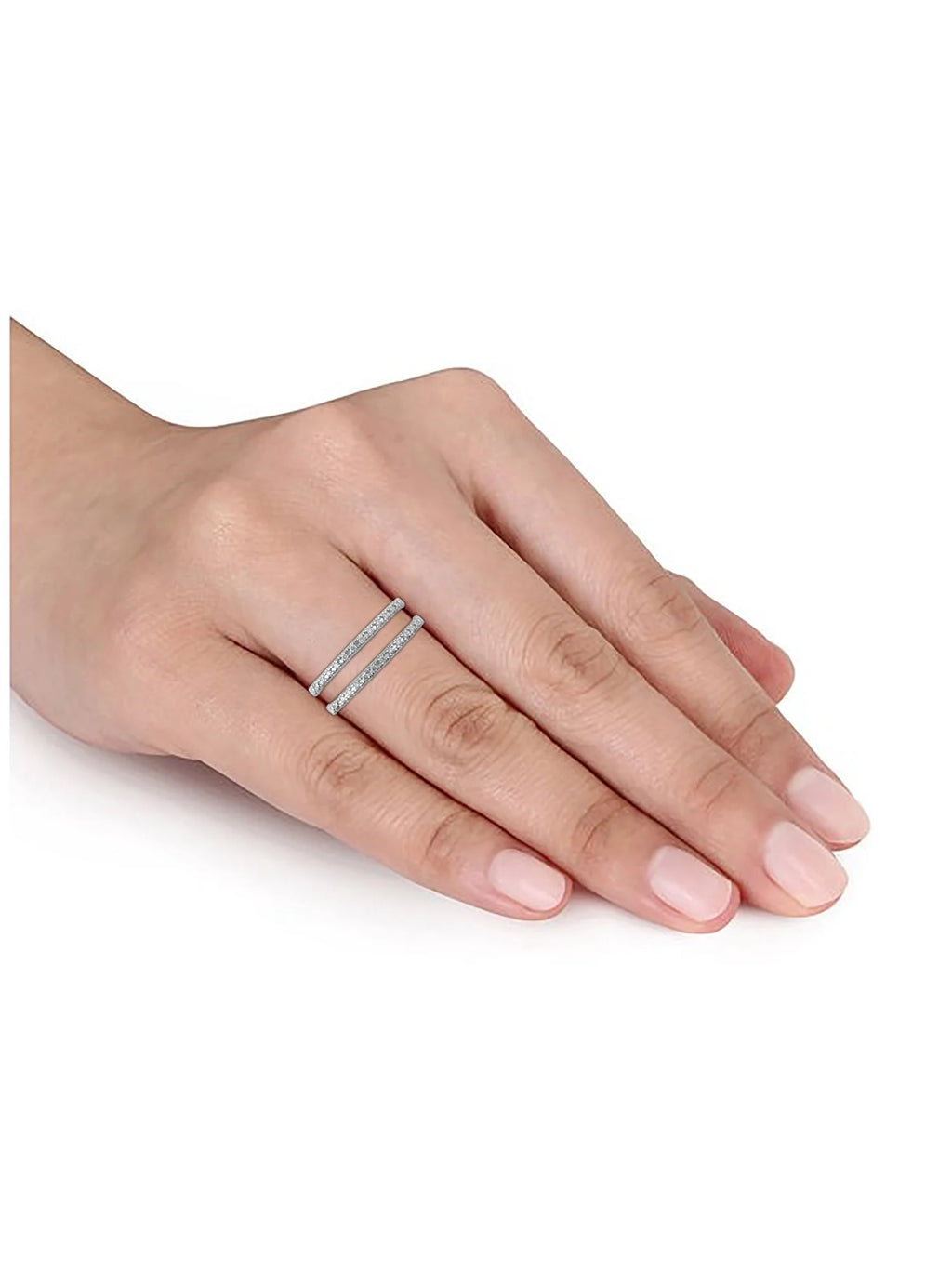 10kt White Gold Diamond Enhancer Ring, Size 7 N24942