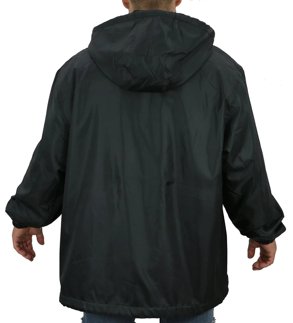 Nylon Hooded Zip Jacket Fleece Lining U437