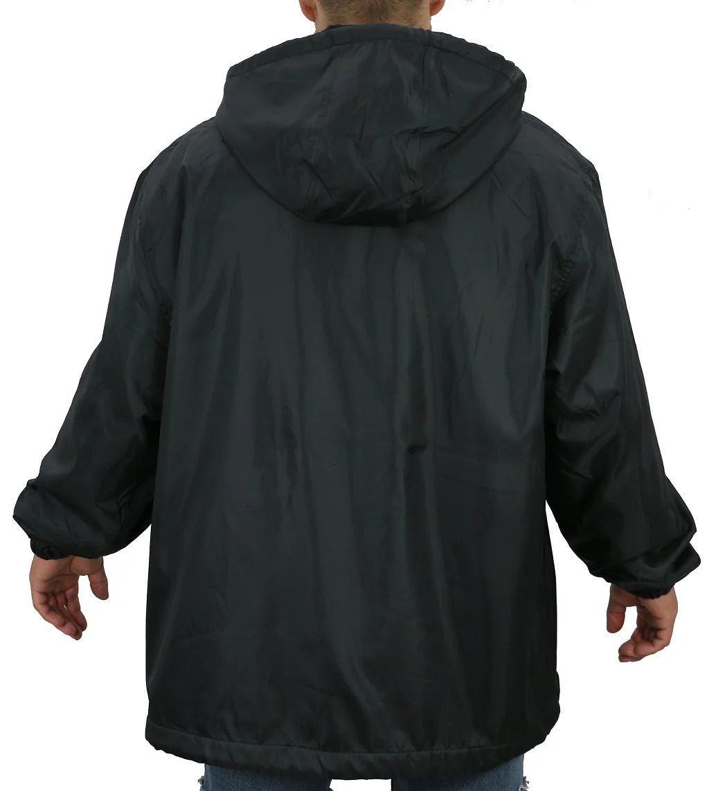Nylon Hooded Zip Jacket Fleece Lining U437