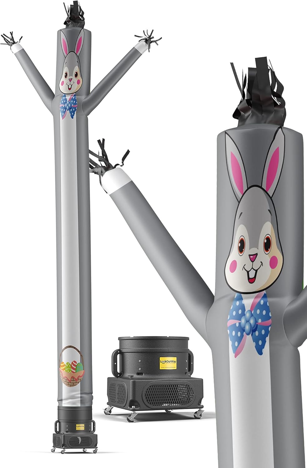 20-Feet Tall Air Dancers Inflatable Tube Man with 1 HP Sky Dancer Blower S407