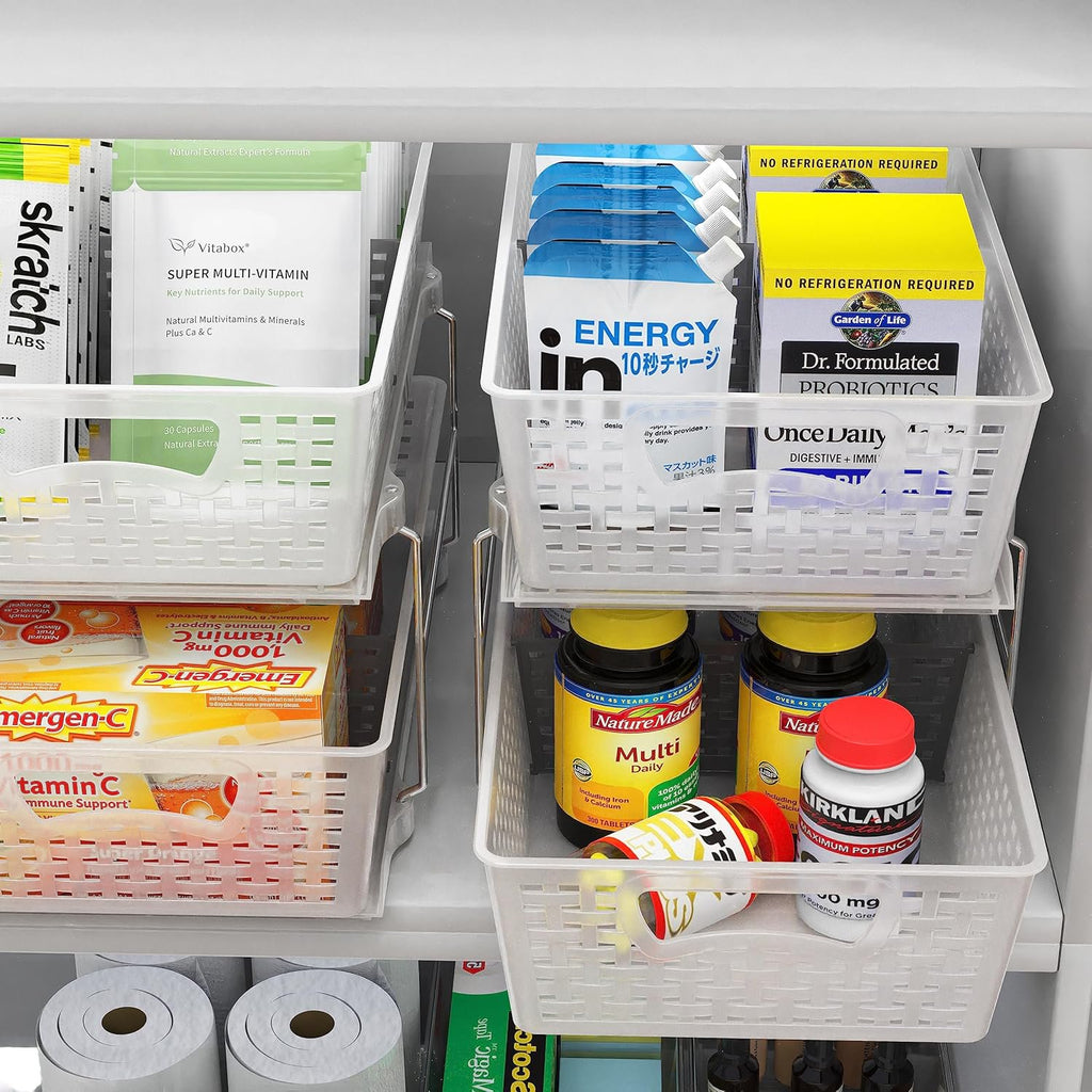2 Tier Pull-Out Sliding Drawer Under-Sink Storage Organizer Tray F3594