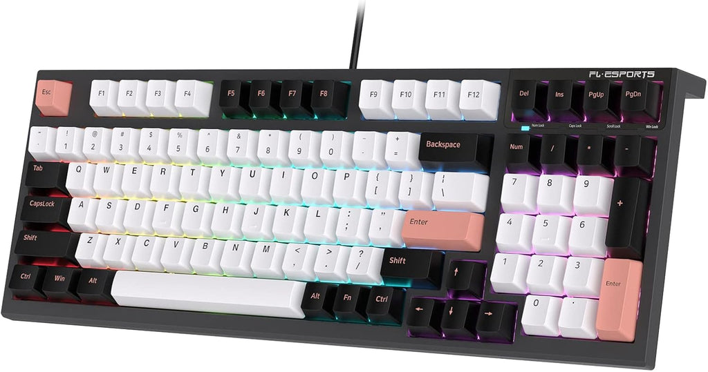 98 Keys Wired Mechanical Gaming Keyboard with RGB T87977