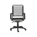 Black High Back Bungee Cord Office Chair U623375