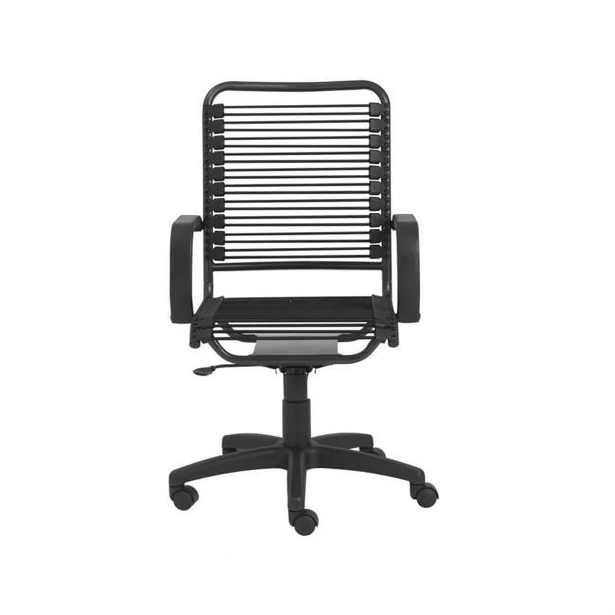 Black High Back Bungee Cord Office Chair U623375