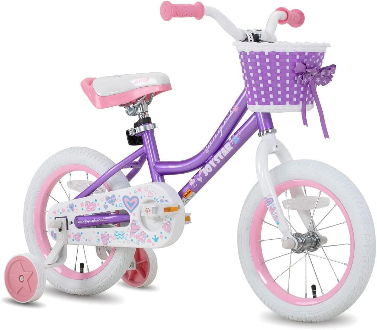 12 14 16 18 Inch Kids Bike with Training Wheels & Basket M559