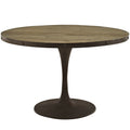 48" Round Wood Top Dining Table D6966