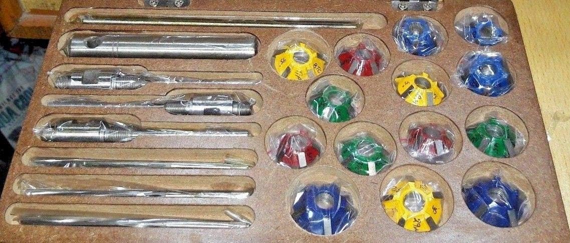 15 pcs Carbide Tipped Valve Seat Cutter Set K378136