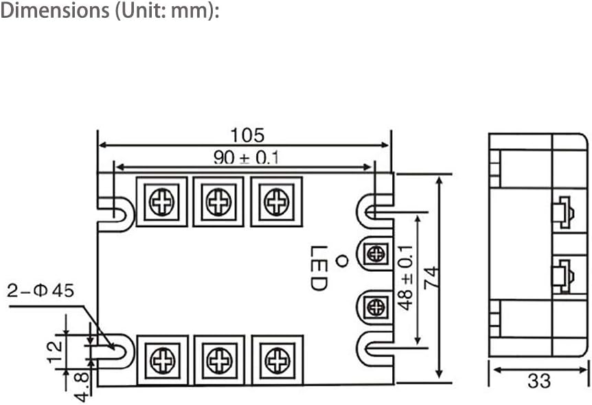 Solid State Relay 3 Phase 80A J955