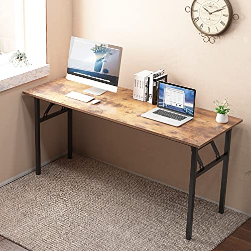 Teak Black Small Folding Desk U954