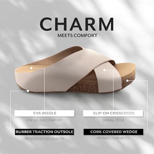 Wedge Sandals with EVA Insole and Rubber Outsole Q99726
