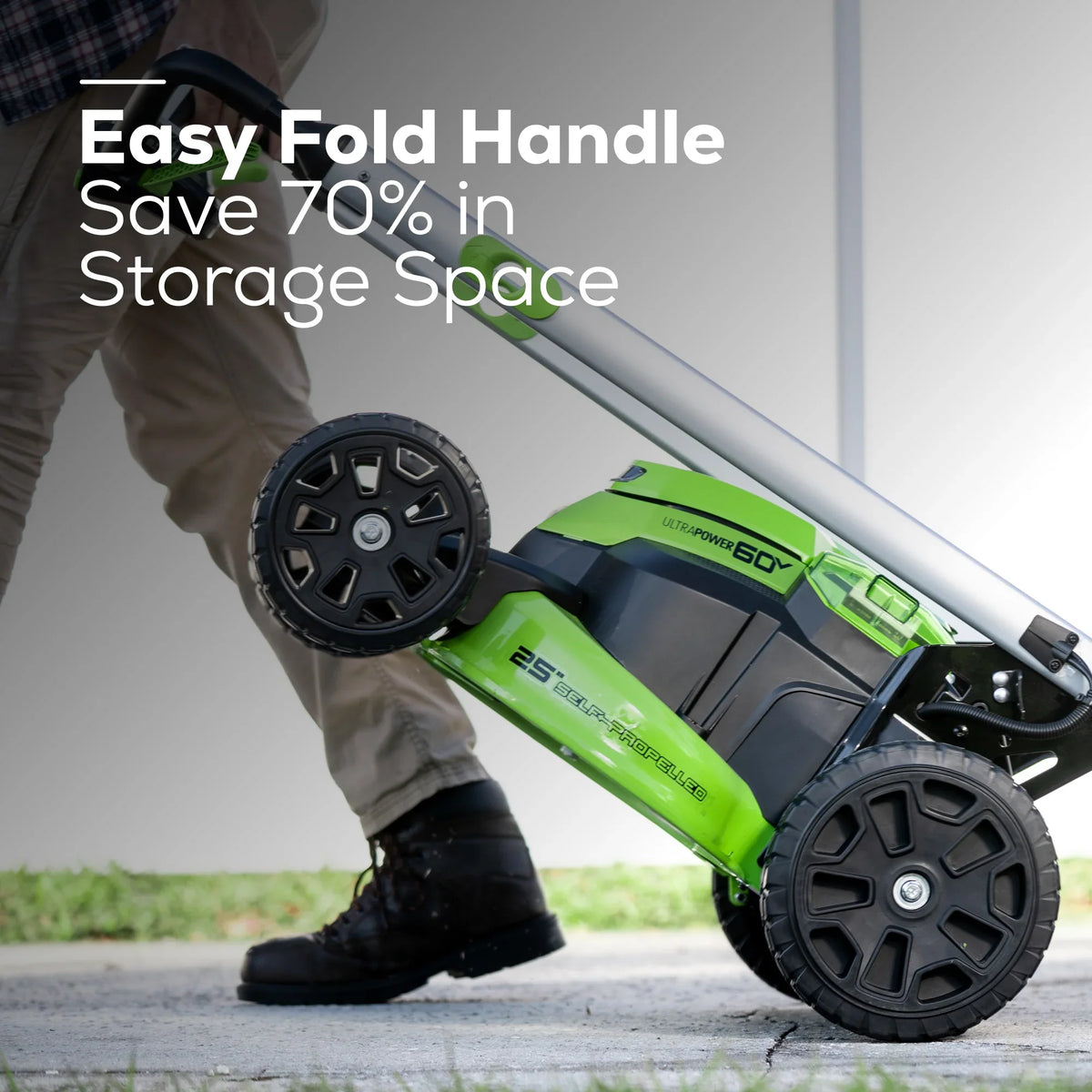 60V Cordless Self-Propelled Lawn Mower with 4.0Ah Batteries W2619