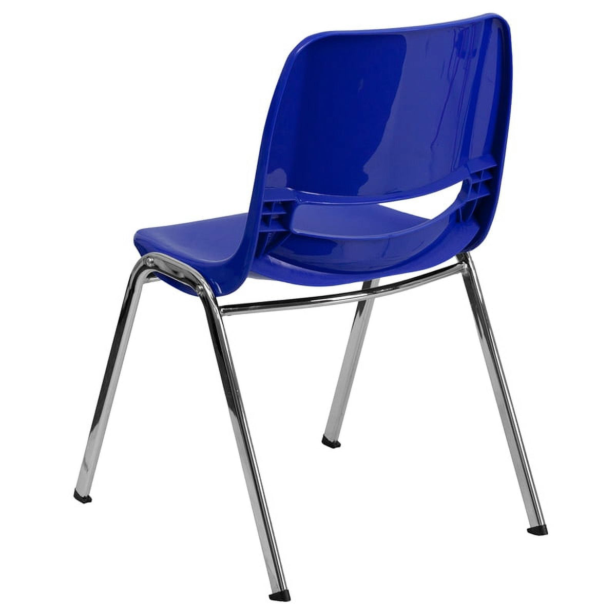 Navy Ergonomic Stack Chair with Chrome Frame C60679