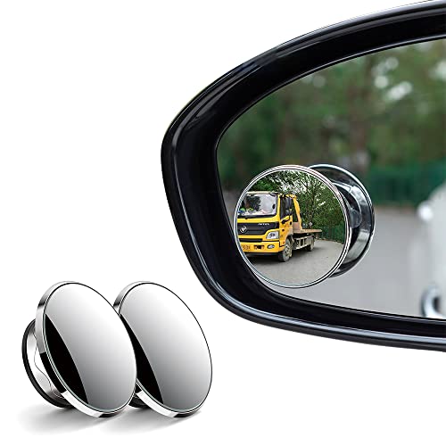 2 Pack Car Blind Spot Mirror with 9D Glass, 360° Adjustable (Black) P629113