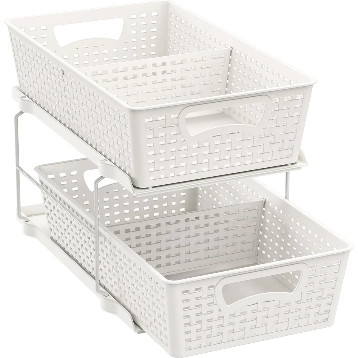 2 Tier Pull-Out Sliding Drawer Under-Sink Storage Organizer Tray F3594