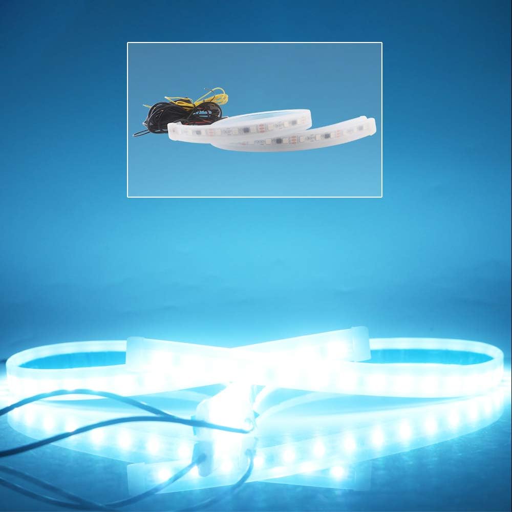 RGB Multi Color 60CM/24 Inch Waterproof LED Strip Lights 2Packs F332
