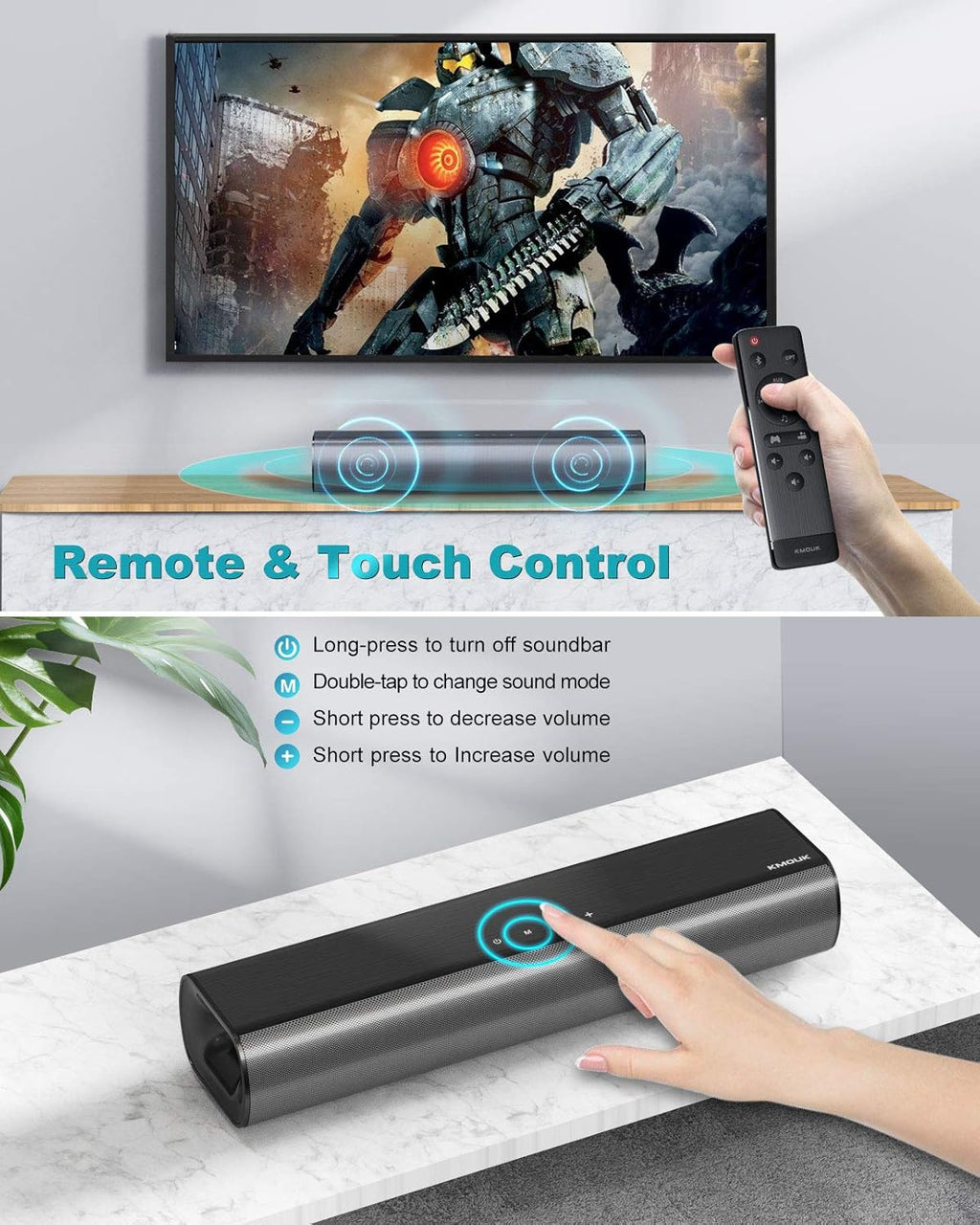 Mini Soundbar, 2.0 Channel, Bluetooth 5.0 W143339