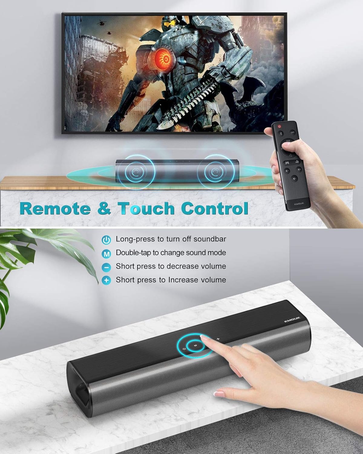Mini Soundbar, 2.0 Channel, Bluetooth 5.0 W143339