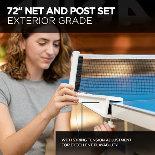 All Weather Aluminum Outdoor Table Tennis Table with Net & Post A2196