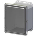 11.8 in L x 10.2 in W x 7.5 in H Polycarbonate Clear Hinged Enclosure Y7929