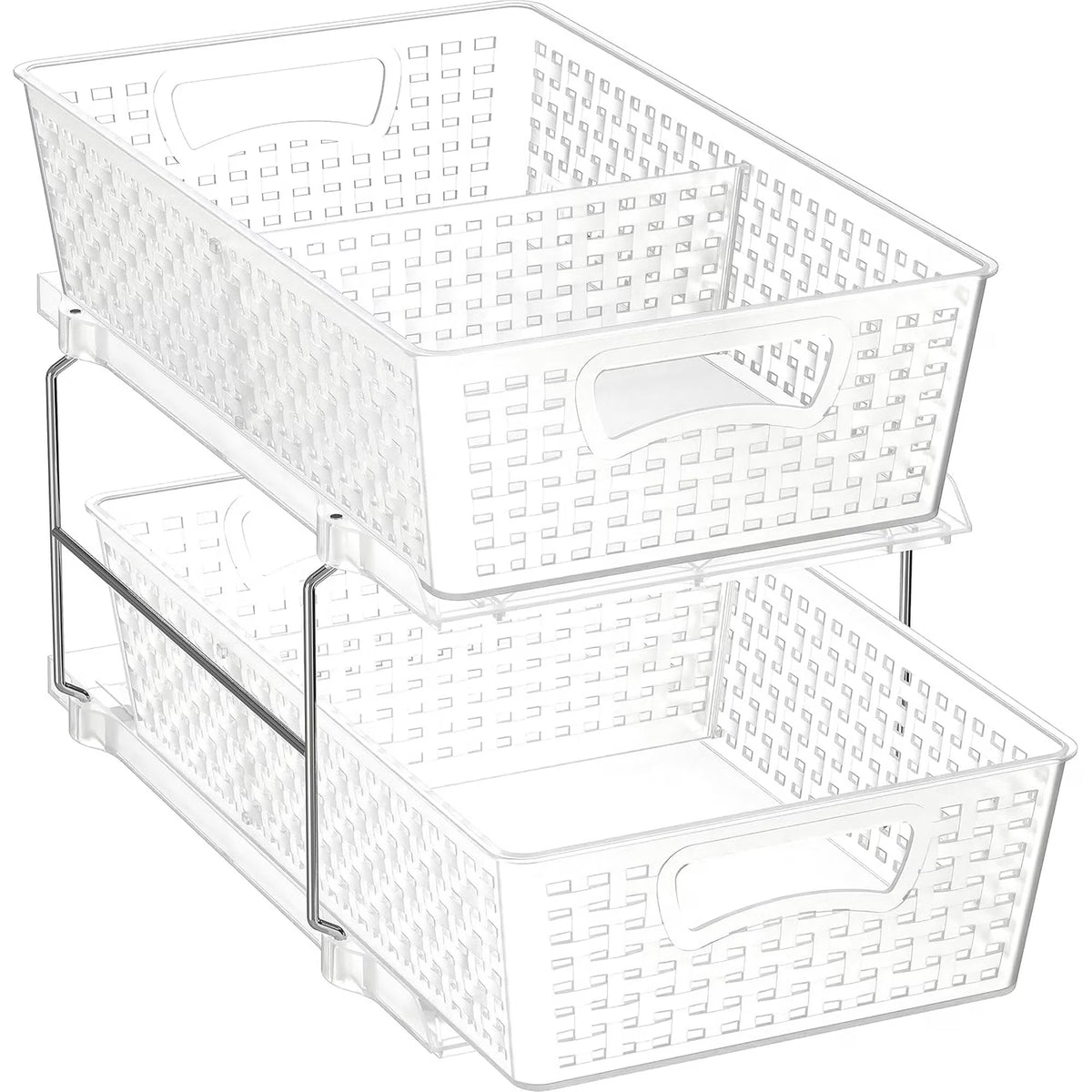 2 Tier Pull-Out Sliding Drawer Under-Sink Storage Organizer Tray F3594