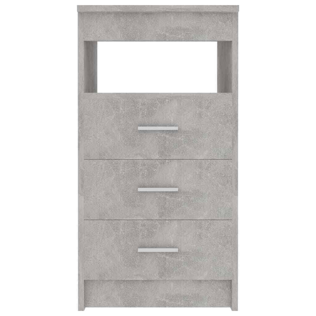 Concrete Gray Chipboard Drawer Cabinet V13525
