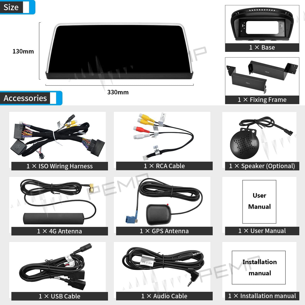 10.25 Android 10 Carplay Car Screen U5886