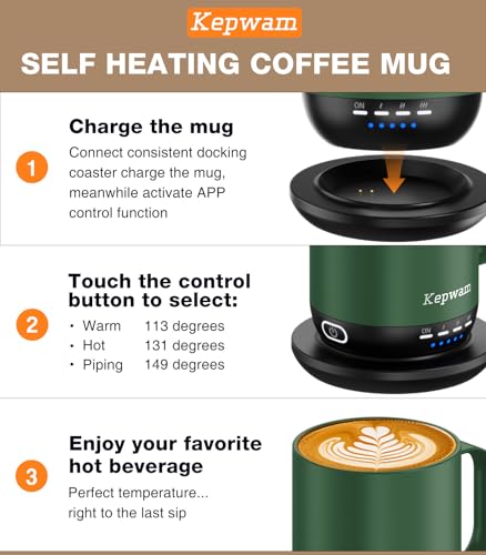 16oz Self Heating Coffee Mug H5264
