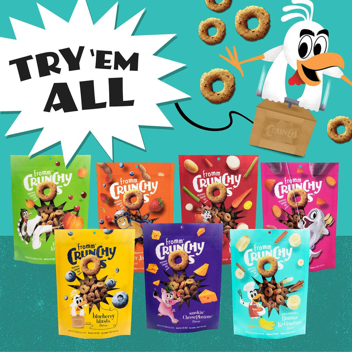 Crunchy O's Dog Treats V11550