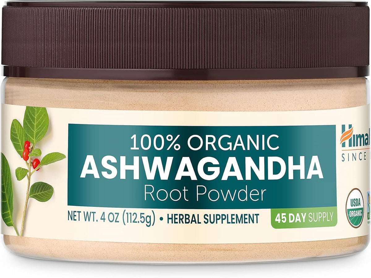 100% USDA Certified Organic Ashwagandha Root Powder Herbal Supplement, 4 Oz C31997