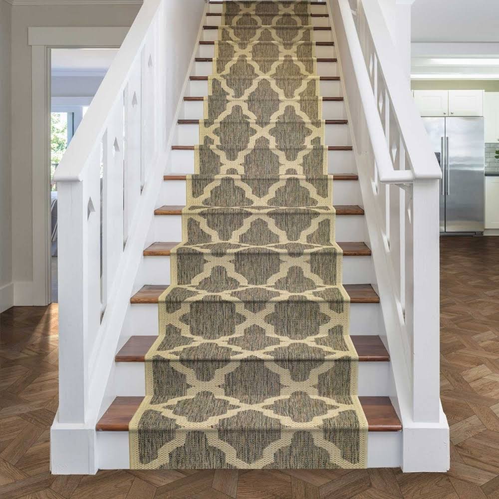 Trellis Tweed Stair Carpet Runner 2 foot K184590