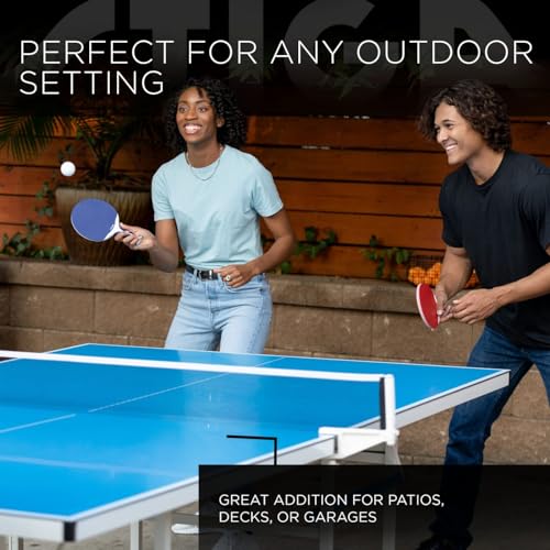 All Weather Aluminum Outdoor Table Tennis Table with Net & Post A2196