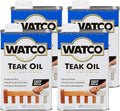 Clear Teak Oil Finish, 4 Pack J6087
