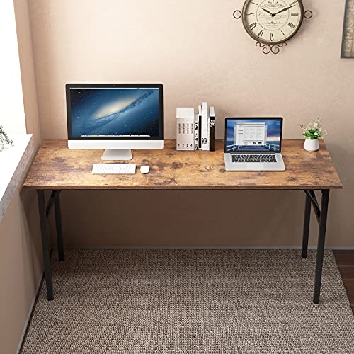 Teak Black Small Folding Desk U954