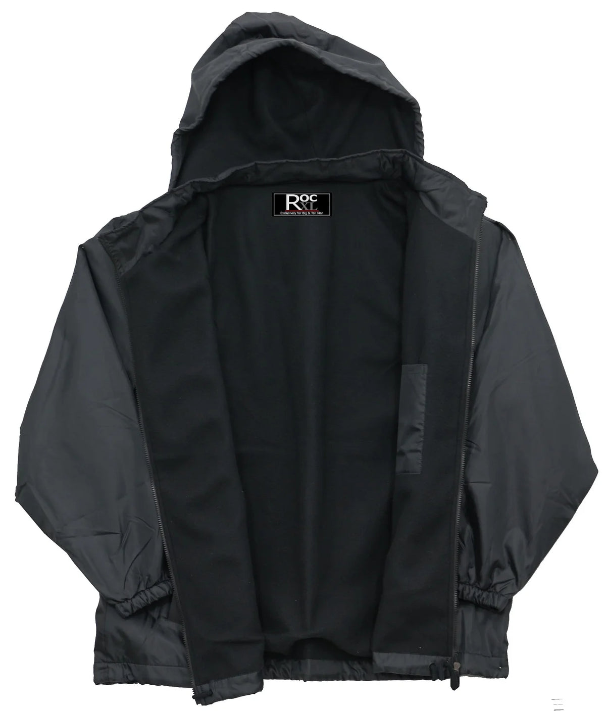 Nylon Hooded Zip Jacket Fleece Lining U437