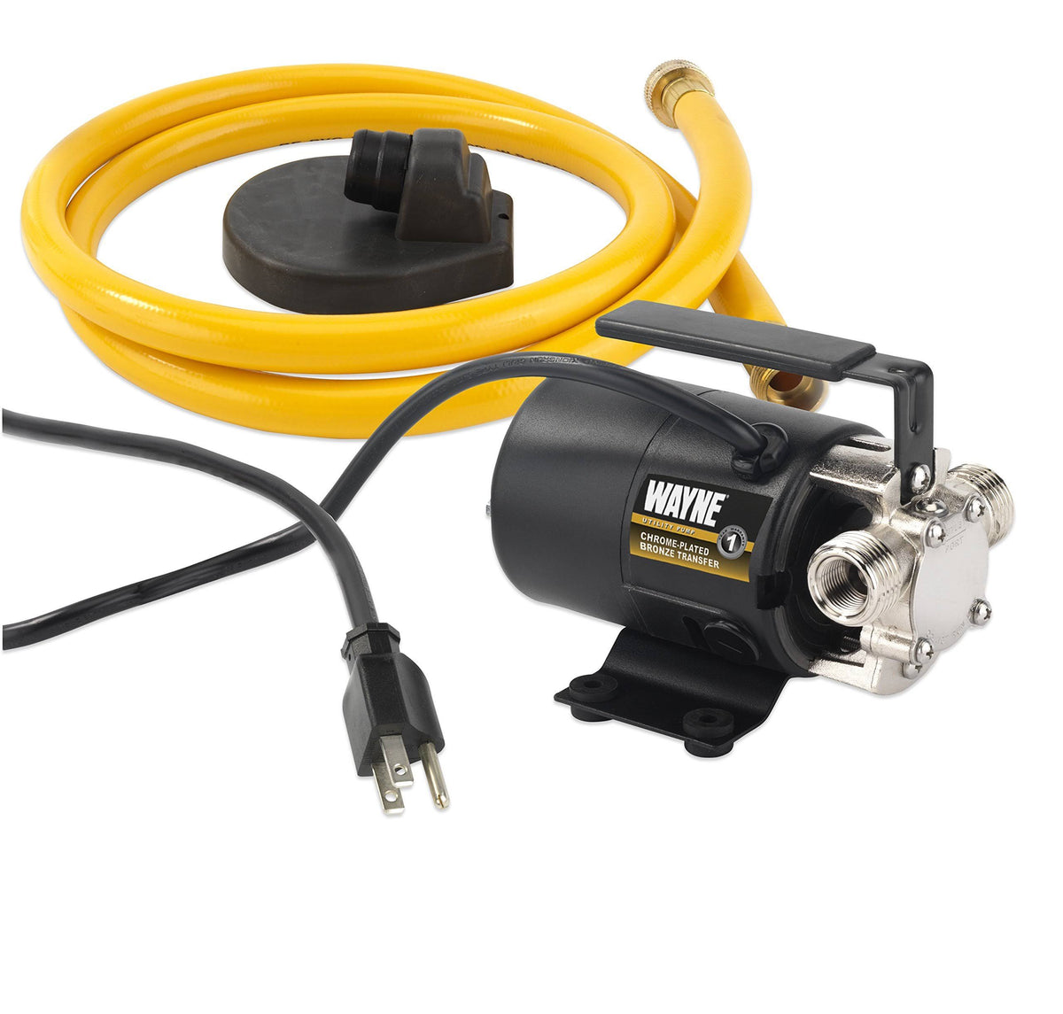 Portable Transfer Water Pump with Suction Hose Black A817014
