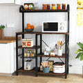 Rustic Brown Kitchen Baker's Rack Microwave Oven Stand B334