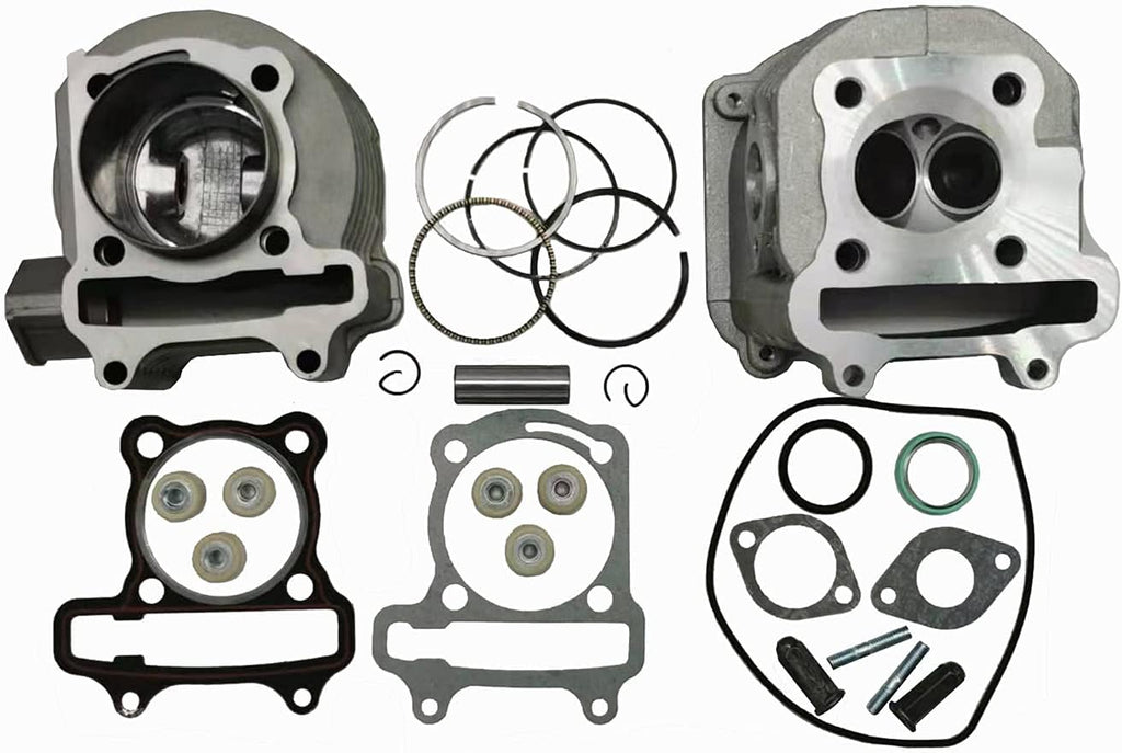 150cc GY6 Engine Rebuild Kit Cylinder Kit Cylinder Head Pack of 2 I4675