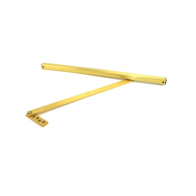 Medium Duty Size 3 Surface Overhead Stop Satin Brass Finish O1753