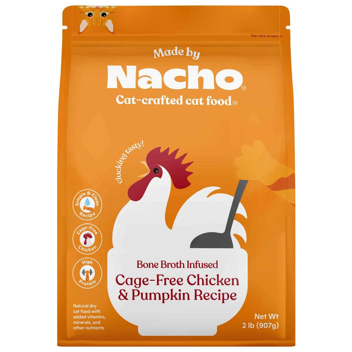 Cage-Free Chicken & Pumpkin Recipe Dry Cat Food T982370