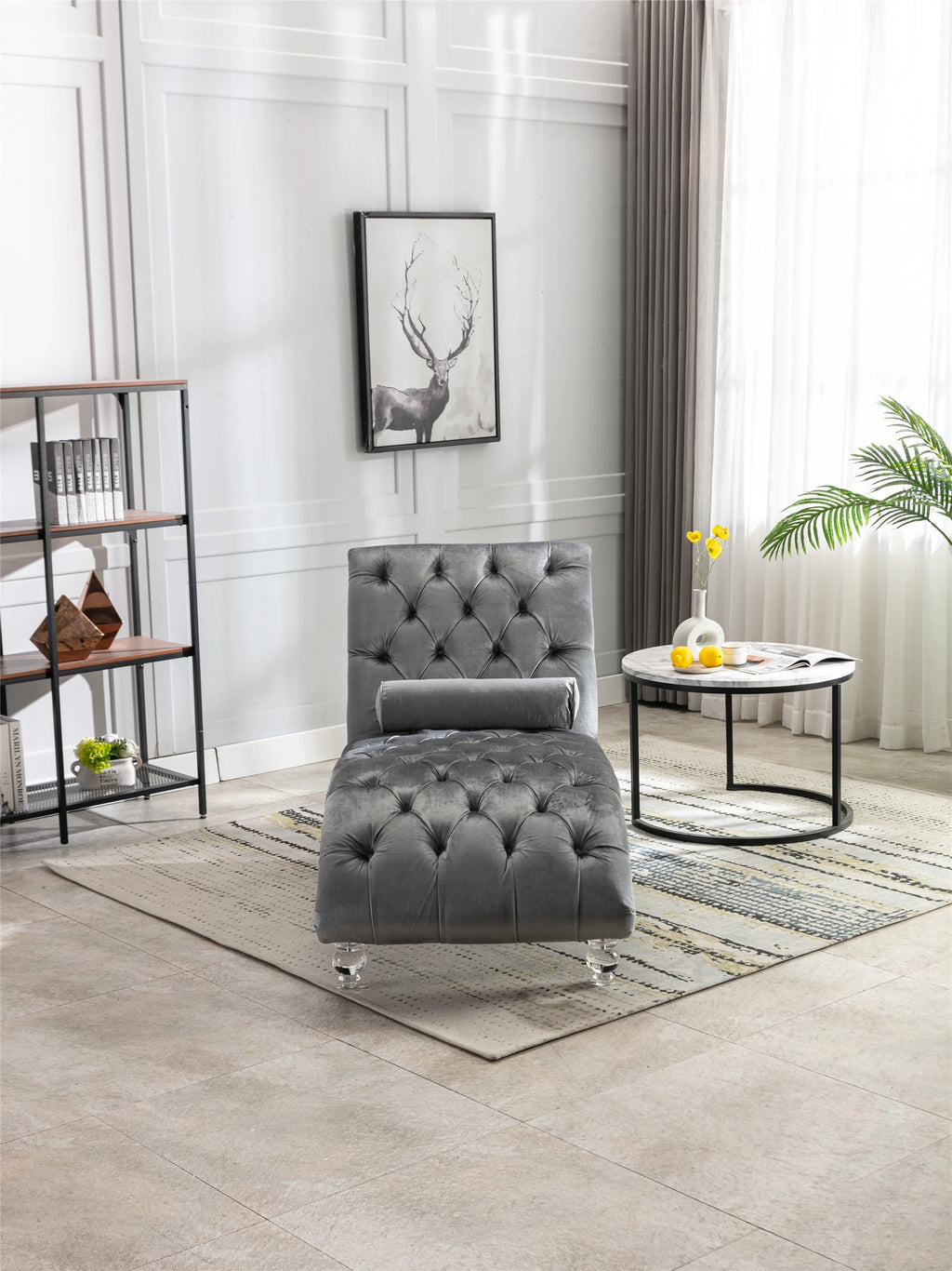 Leisure Concubine Sofa With Acrylic Feet X1832