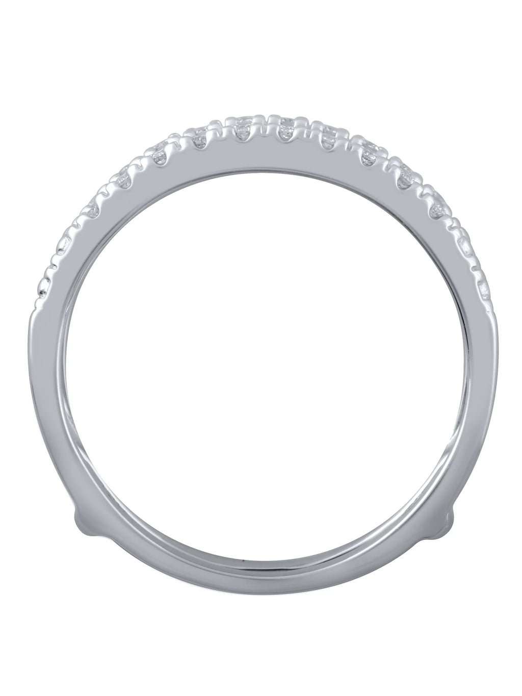 10kt White Gold Diamond Enhancer Ring, Size 7 N24942