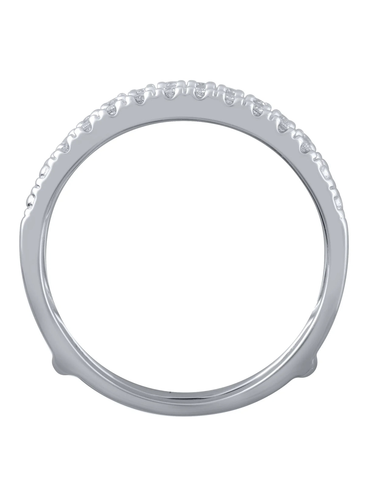 10kt White Gold Diamond Enhancer Ring, Size 7 N24942