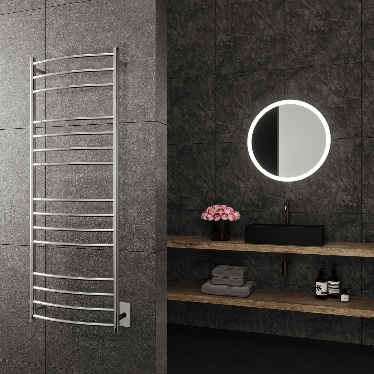 Wall Mounted Electric Towel Warmer in Chrome S26821