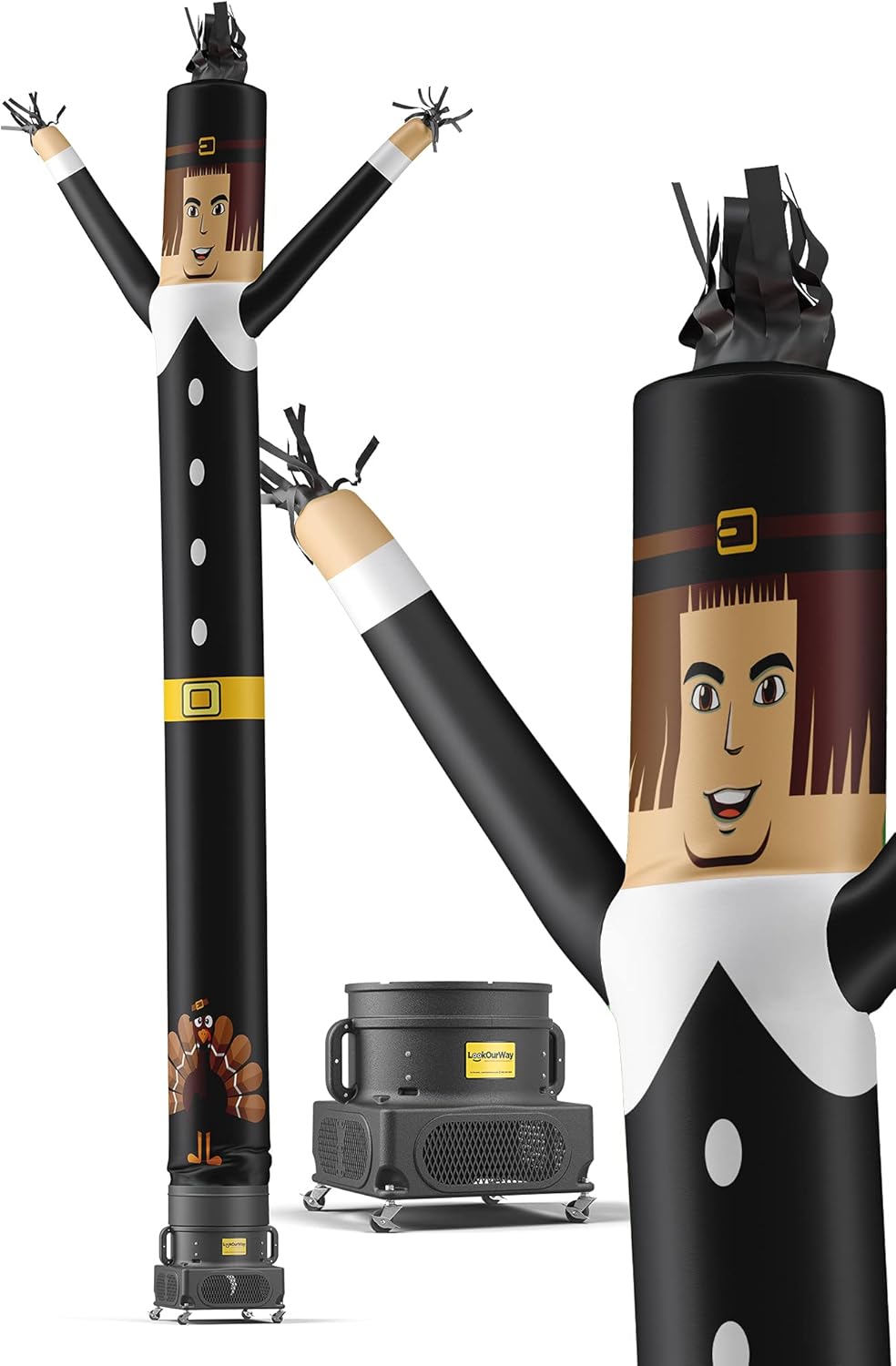 20-Feet Tall Air Dancers Inflatable Tube Man with 1 HP Sky Dancer Blower S407