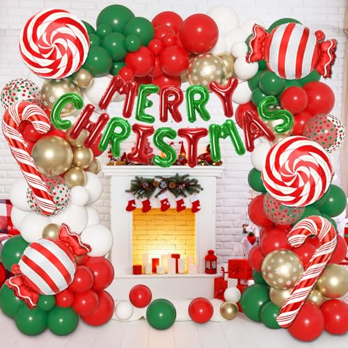 180 Pcs Christmas Balloon Arch Garland Kit D794466
