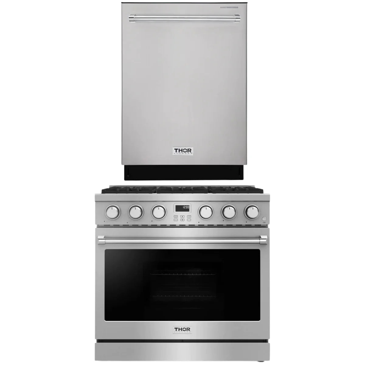 36 Gas Range and Dishwasher R8097
