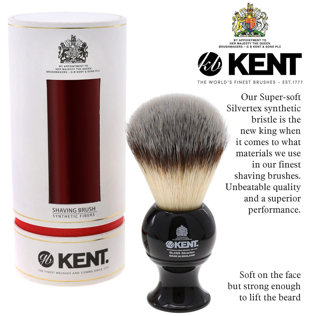 Shaving Brush with Synthetic Bristles and Resin Handle, Pack of 2 D80316