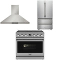 36 Electric Range, Range Hood and Refrigerator Z754