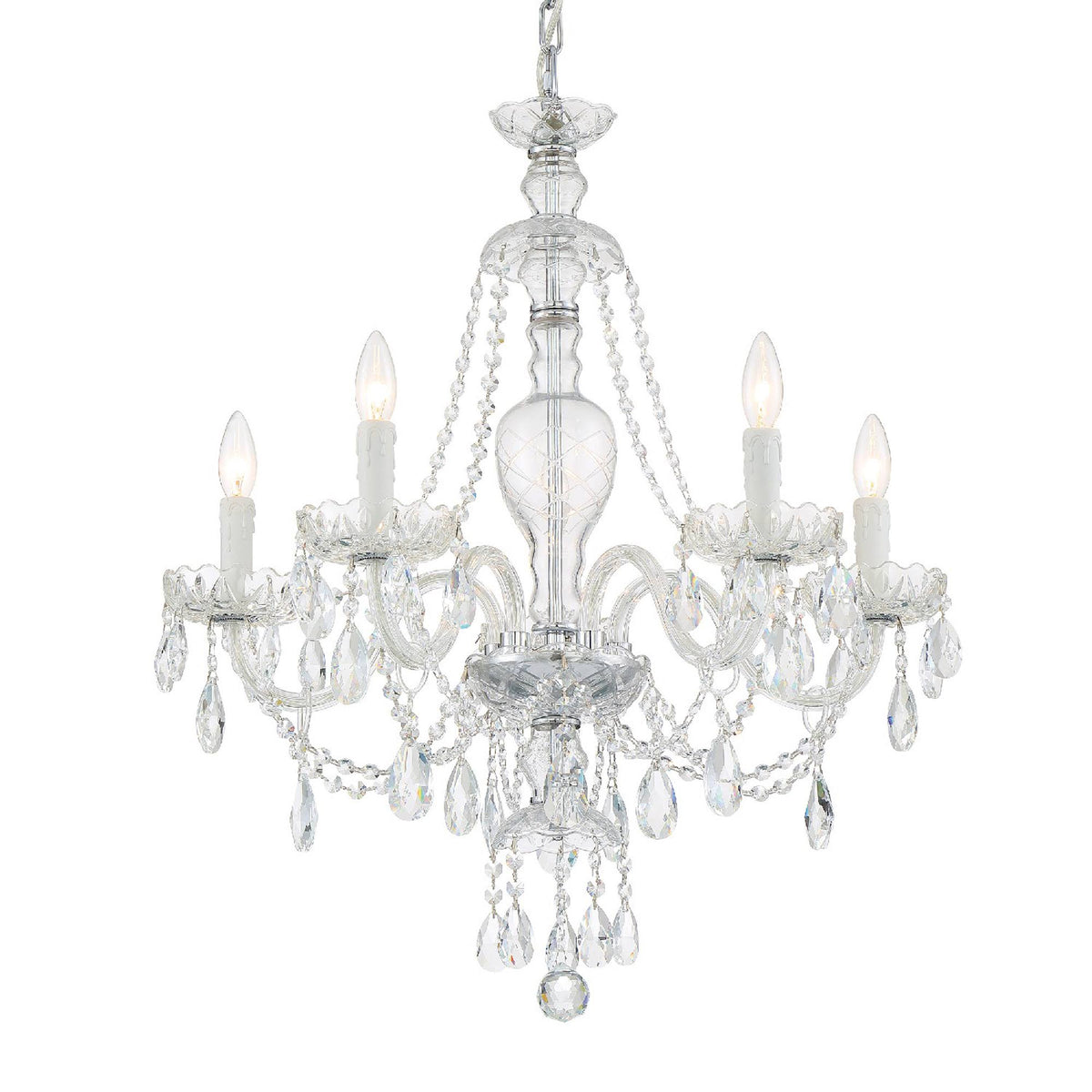 Chrome 5 Light Chandelier H994