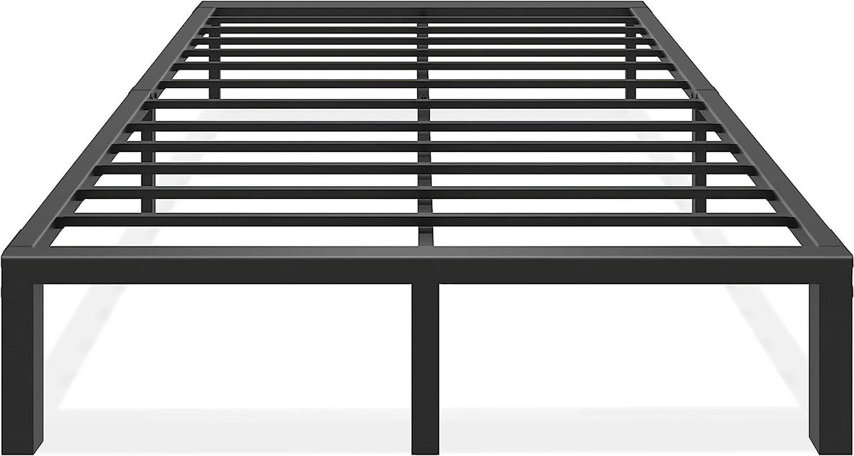 King 14 Inch Metal Platform Bed Frame with Steel Slat Support Z325